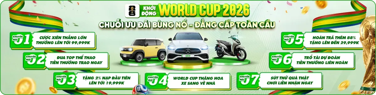 Khuyến mãi Fifa World Cup 2026 tại OK9